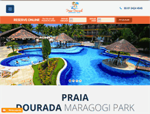Tablet Screenshot of hotelpraiadourada.com.br